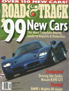ROAD & TRACK 1998 OCT - NISSAN R390 GT1, M-COUPE